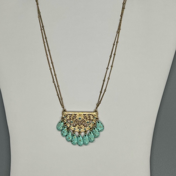 Sahara Speckled Mint Necklace - Picture 2 of 5